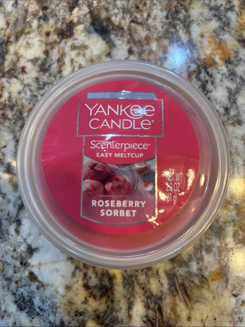 Yankee Candle Crosshatch Silver LED Scenterpiece Light and Electric Wax Warmer